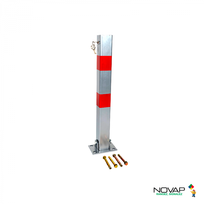Poteau de parking avec serrure - Novap
