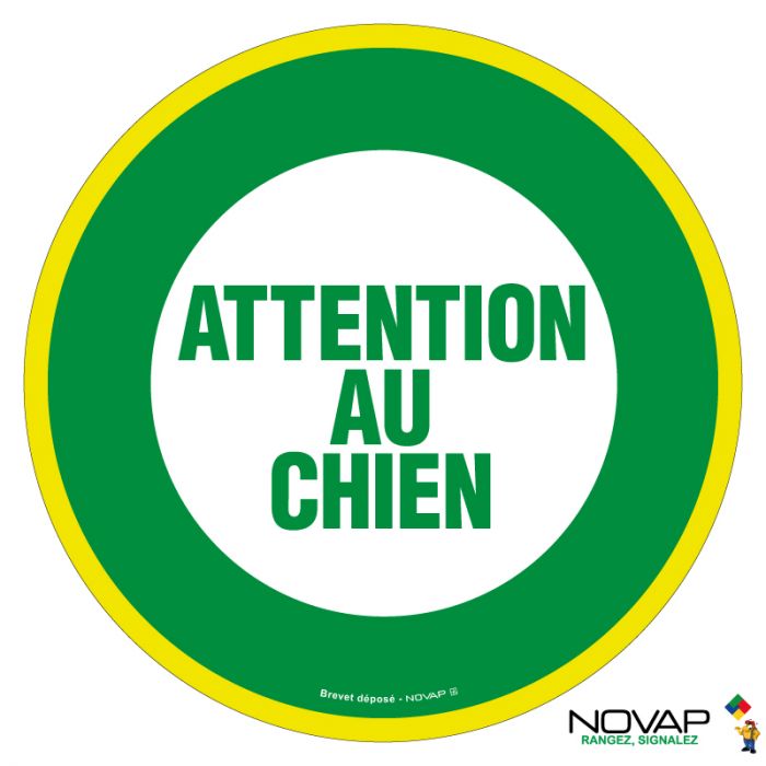 Panneau Signalétique - Attention Au Chien