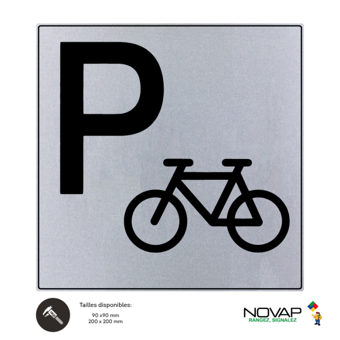 Plaquette Parking vélos - ISO 7001