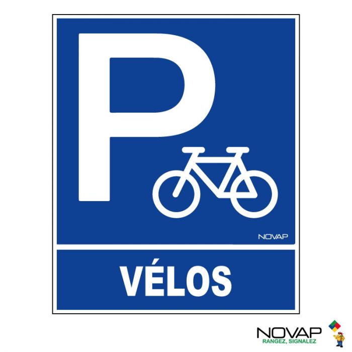 Panneau parking vélos