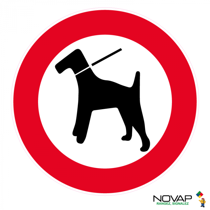 Signalétique Danger, chien de garde W013 - Direct Signalétique