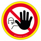 Panneau Accès interdit aux personnes non autorisées - haute visibilité - Ø 300mm - Novap