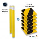 Kit Piétons - Tubes Jaune - Dalles Noir/Jaune - Novap