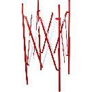 Barrière de regard extensible - rouge/blanc - Novap