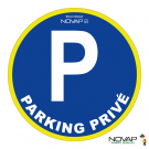 Panneau Parking privé - haute visibilité - Novap
