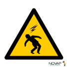 Panneau Danger d'électrocution - Novap