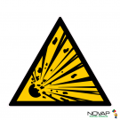 Panneau Danger matières explosives - Novap