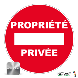 Panneau ACCÈS INTERDIT PROPRIÉTÉ PRIVÉE ø 200 mm - Bricolage