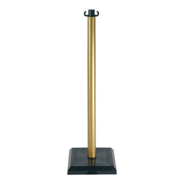 Poteau PVC champagne sur socle lesté 3kg - Novap