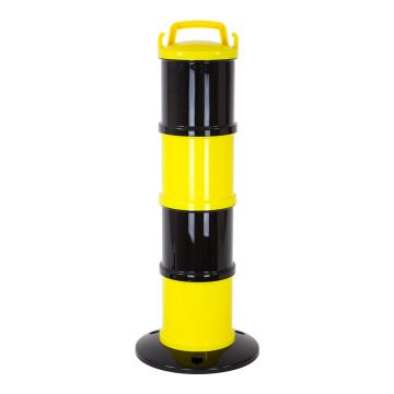 Balise de signalisation modulable Jaune/Noire - Novap