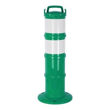 Balise de signalisation modulable Verte avec deux bandes rétroréfléchissantes - Novap