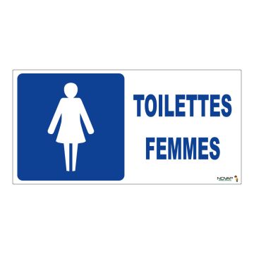 Panneau Toilettes Femmes - Rigide 960x480mm - 4000183
