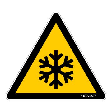 Panneau Danger températures basses - Novap