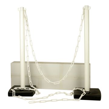 Kit 2 poteaux PVC Blanc - Novap