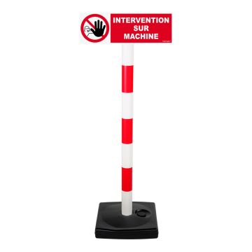 Kit poteau PVC avec panneau - Intervention sur machine - 2001458