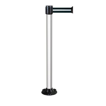 Poteau aluminium anodisé 5 m x 50mm sur socle magnétique - 2012041