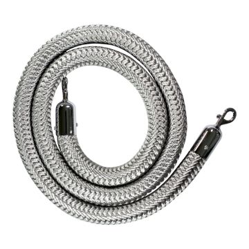 Cordon à mousqueton de 2 m Gris - Novap