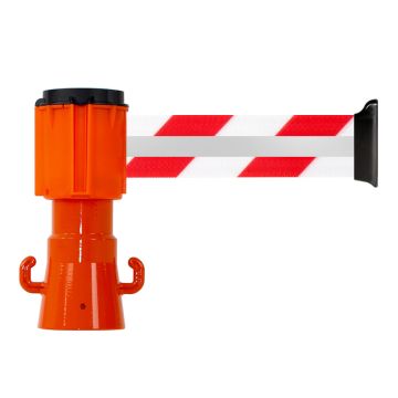 Dérouleur 50mmx3m Rouge/Blanc Rétroréfléchissant - Novap