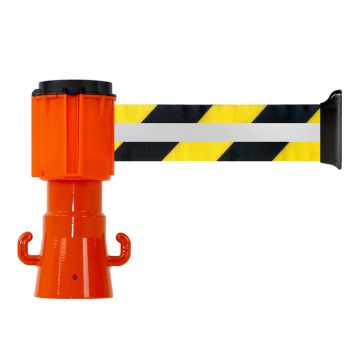 Dérouleur 50mmx3m Jaune/Noir Rétroréfléchissant - Novap