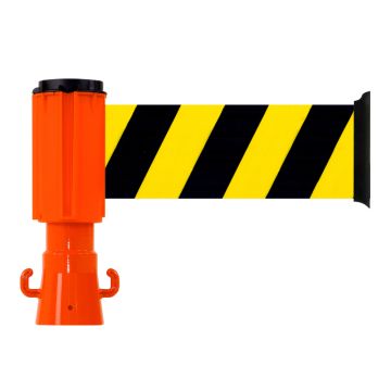 Dérouleur de sangle 100mmx3m Jaune/Noir - Novap