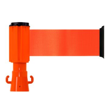Dérouleur de sangle 100mmx3m Orange fluo - Novap