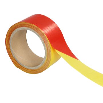 Ruban haute résistance 50mmx100m Rouge/Jaune - Novap