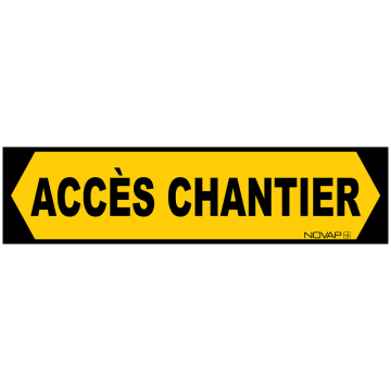 Panneau Eco Accès chantier - Rigide 800 x 200mm - Novap