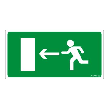 Panneau Sortie à gauche - Rigide 960x480mm - 4000107