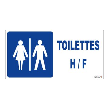 Panneau Toilettes H/F - Rigide 960x480mm - 4000206