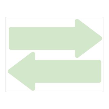 Lot de 20 Flèches Photolum spécial marquage au sol - Novap