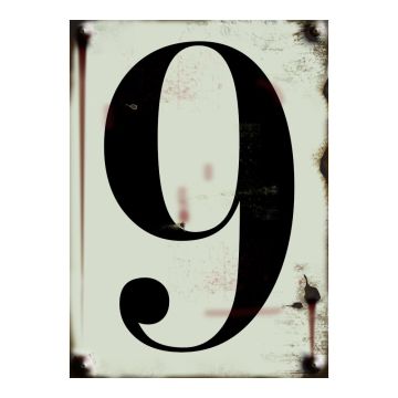 N°9 - vintage rigide adhésif fond beige - 4004495