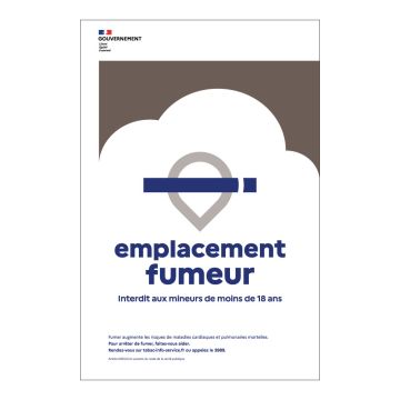 Panneau Emplacement Fumeur