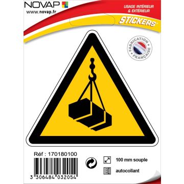 Panneau Danger en hauteur - Adhésif Triangle 100mm - 4032054