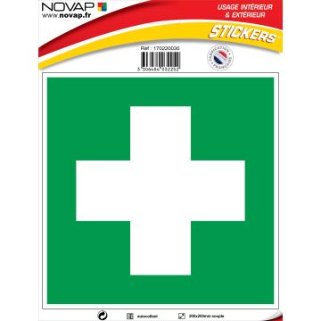 Panneau Centre de soins - Vinyle adhésif 200x200mm - 4032252