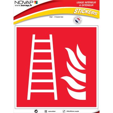 Panneau Echelle - Vinyle adhésif 200x200mm - 4032382