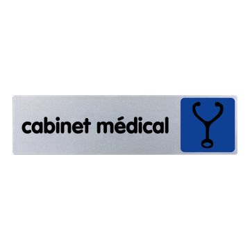 Plaque de porte Cabinet medical - couleur 170x45mm - 4032665