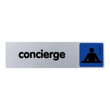 Plaque de porte Concierge - couleur 170x45mm - 4032740
