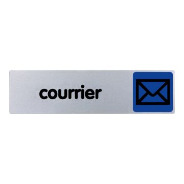 Plaque de porte Courrier - couleur 170x45mm - 4032764