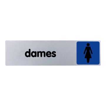 Plaque de porte Dames (texte) - couleur 170x45mm - 4032771