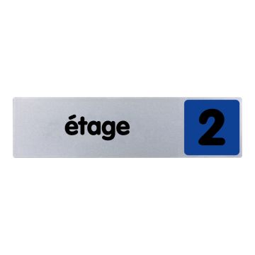 Plaque de porte 2eme étage - couleur 170x45mm - 4032993