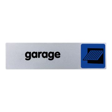 Plaque de porte Garage - couleur 170x45mm - 4033143