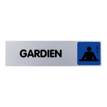 Plaque de porte Gardien - couleur 170x45mm - 4033150
