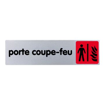 Plaque de porte Porte coupe-feu - couleur 170x45mm - 4033341