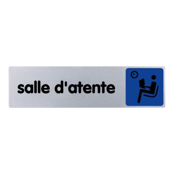 Plaque de porte Salle d'attente - couleur 170x45mm - 4033457