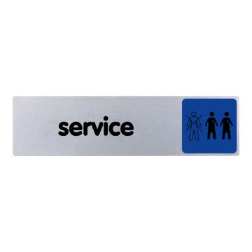 Plaque de porte Service - couleur 170x45mm - 4033501