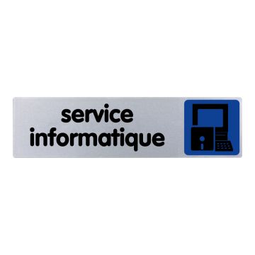 Plaque de porte Service informatique - couleur 170x45mm - 4033532