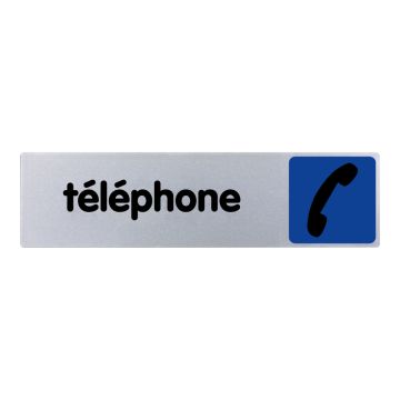 Plaque de porte Téléphone - couleur 170x45mm - 4033662