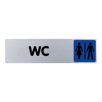 Plaque de porte WC - couleur 170x45mm - 4033754
