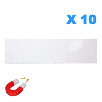 Lot de 10 Etiquettes magnétiques 40x150mm - 4034089