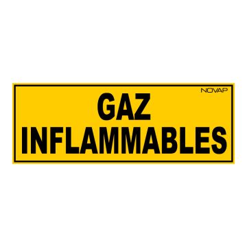 Panneau Gaz inflammables - Rigide 330x120mm - 4035017